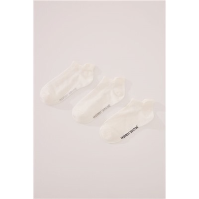Pack 3 calcetines cortos blanco