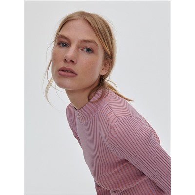 Bluse mit gesprenkelter Textur
