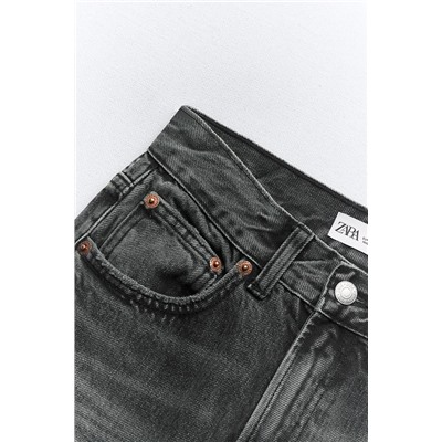 HIGH-RISE STRAIGHT-FIT TRF JEANS