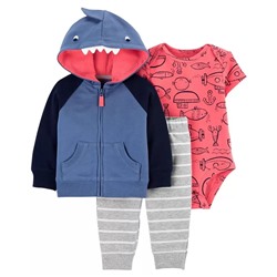Carter's | Baby 3-Piece Shark Little Jacket Set