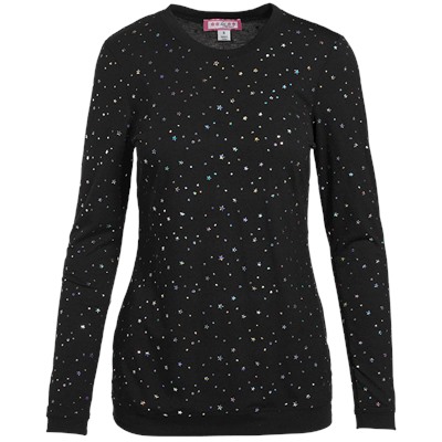 koi Scrubs Limited Edition Audrina Black/Hologram Silver Tee