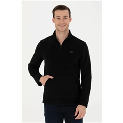 Erkek Siyah Sweatshirt