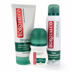BOROTALCO ROBERTS Original Set deo spray 150ml + Duschgel 250ml + deoroller 50ml