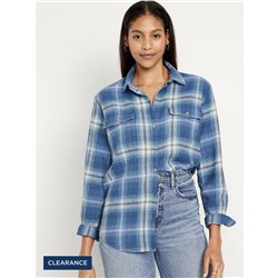 Loose Flannel Boyfriend Shirt