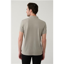 Taş %100 Pamuk Serin Tutan Polo Yaka T-Shirt