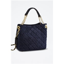 Bolso de piel Hina Azul marino