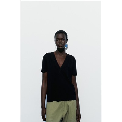 COTTON T-SHIRT WITH ENZYME FINISH