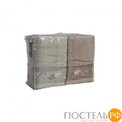 Полотенеце Карвен Elit 50*90 6шт.махра с вышивкой H 7000 SARDUNYA