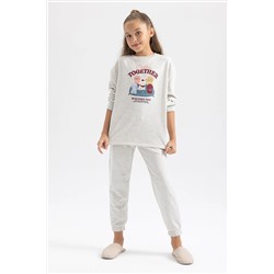 Defacto Kız Çocuk Baskılı Uzun Kollu Pijama Takım A9868A823WN