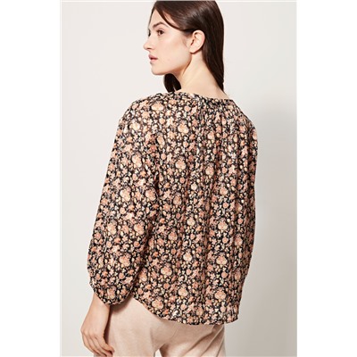 Blusa Negro y rosa