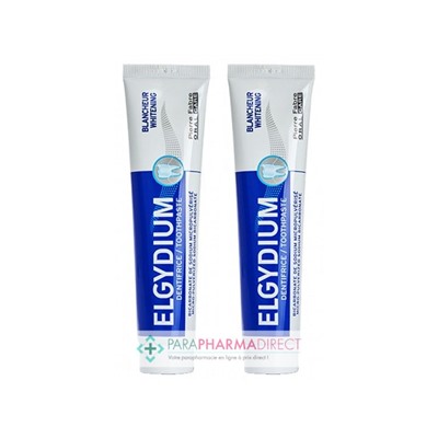 Elgydium Dentifrice Blancheur 2x75mlLot  × 2