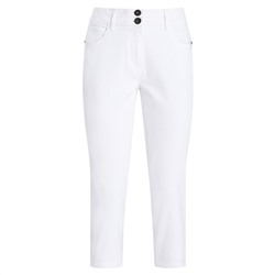 3/4 Damen Slim-Jeans im schlichten Dessin