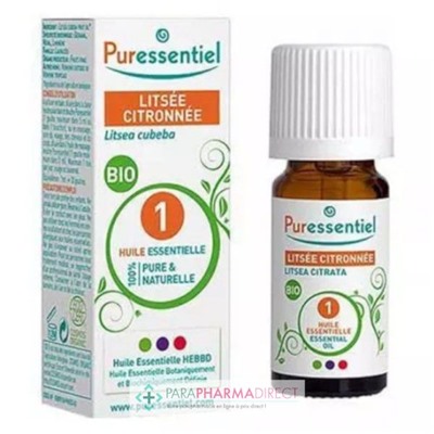 Puressentiel Huile Essentielle Litsée Citronnée BIO 10 ml