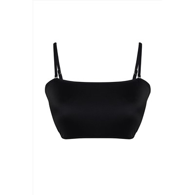 Trendyol Curve Siyah Straplez Bikini Üstü TBBSS23CT00013