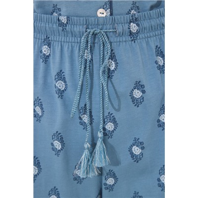 Pijama camisero Capri 100% algodón paisley