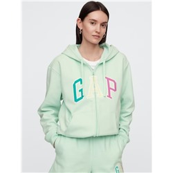 Relaxed Gap Logo Zip Hoodie