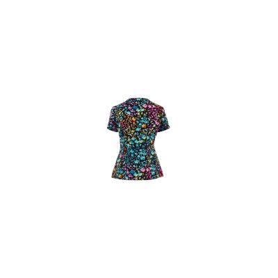 Dickies Xtreme STRETCH Scrubs Posey On Over the Rainbow Print Top