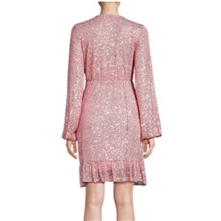 Bebe Wrap Sequin Mini Dress