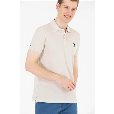 Erkek Taş Basic Polo Yaka Tişört
