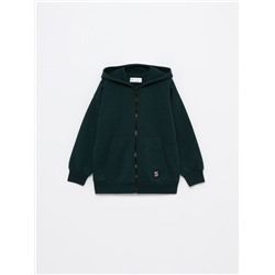 PLUSH JACKET WITH HOOD