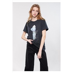Mavi Denim Baskılı Gri Istanbul Tişört Regular Fit / Normal Kesim 168890-29726