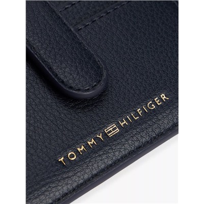Tommy Logo Pebbled Card Holder
