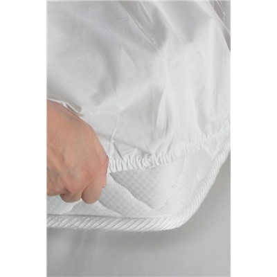 Manon King Size %100 Pamuk Ranforce Lastikli Çarşaf - Beyaz