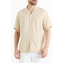 Camisa de lino - Beige