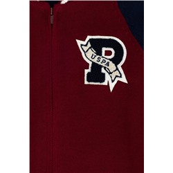 Erkek Çocuk Bordo Bisiklet Yaka Triko Hırka