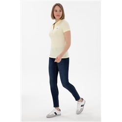 Kadın Limon Basic Polo Yaka Tişört