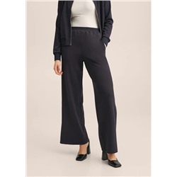 Pantalón wideleg cintura elástica -  Mujer | MANGO OUTLET Melilla