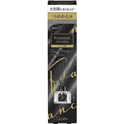 ST SHALDAN Premium Aroma «Бархатный мускус» Освежитель воздуха для просторных помещений + 6 деревянных палочек, восточный цветочный аромат, сменный блок с наполнителем 80 мл.