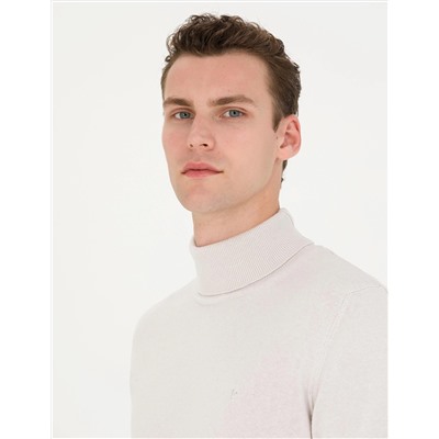 Taş Slim Fit Balıkçı Yaka Basic Triko Kazak