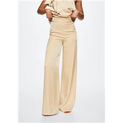 Pantalón recto fluido -  Mujer | MANGO OUTLET Melilla