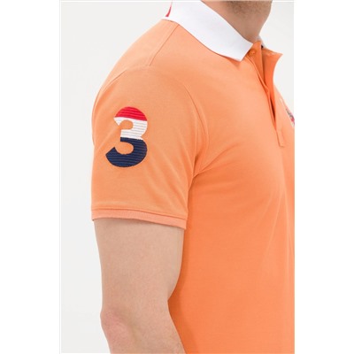 Erkek Turuncu Basic Polo Yaka Tişört