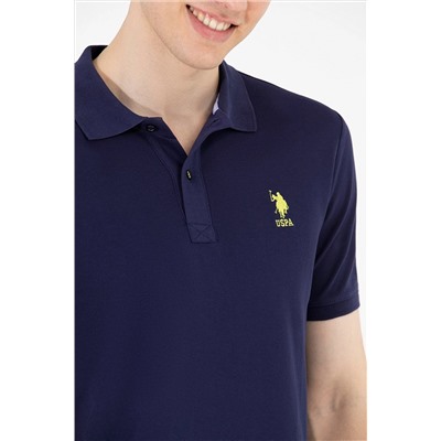 Erkek Lacivert Basic Polo Yaka Tişört