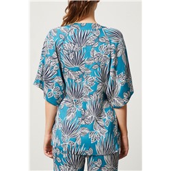 Top Barbara Azul pato