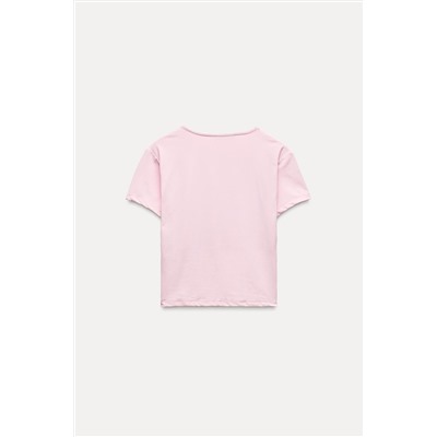 POLYAMIDE FLORAL T-SHIRT