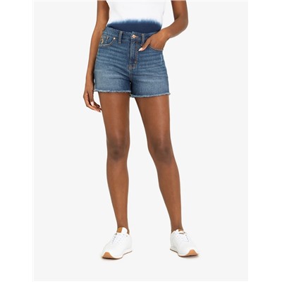 HIGH RISE CURVY SHORT WITH RAW HEM