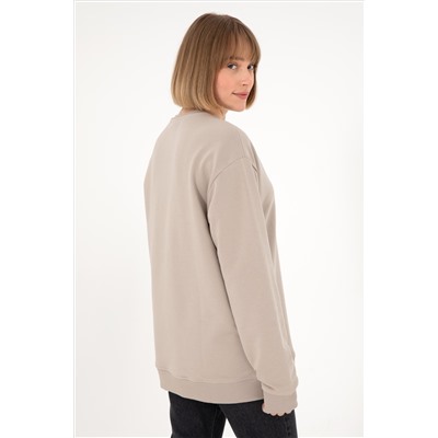 Erkek Taş Basic Sweatshirt