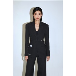 Chaqueta de lana Negro