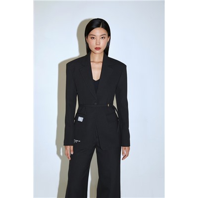 Chaqueta de lana Negro