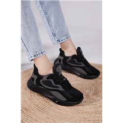 Tonny Black Unisex Siyah Spor Ayakkabı V2901 V2901-0