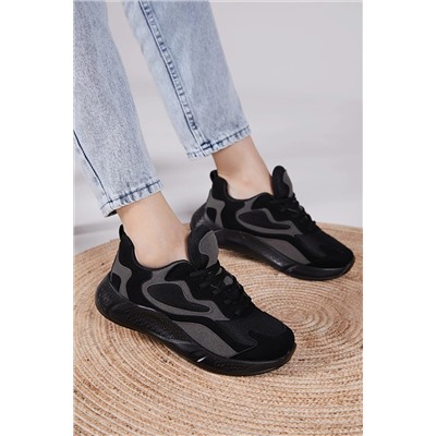Tonny Black Unisex Siyah Spor Ayakkabı V2901 V2901-0