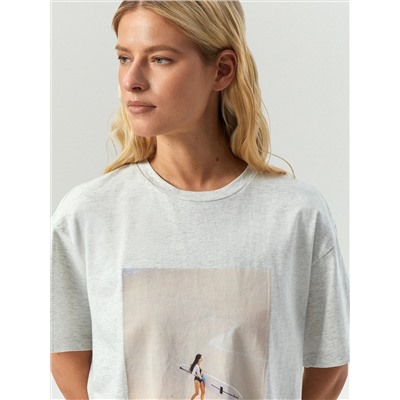 Футболка из хлопка, B3217/beach