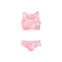 U.S. Polo Assn. Kadın Pembe Büstiyer Şort Takım 66268