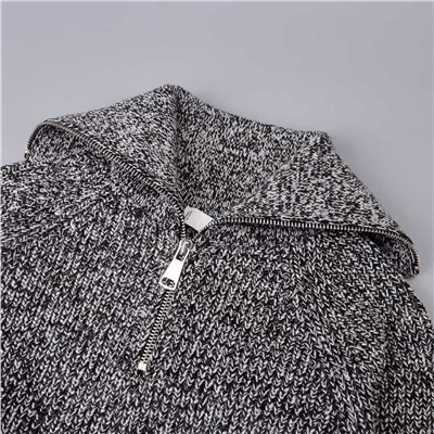 Повседневный короткий вязаный свитер с длинными рукавами