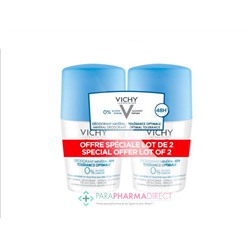 Vichy Déodorant Minéral 48h Tolérance Optimale Roll-On 2x50mlLot  × 2