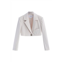 Chaqueta de lana Crudo