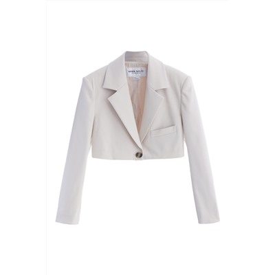 Chaqueta de lana Crudo